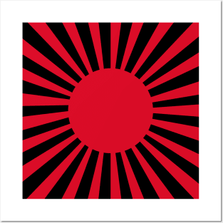 Red sunbeams Posters and Art